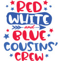 Cousins Crew Red White and Blue 4th of July