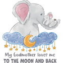 My Godmother Loves me to the Moon and Back Elephant Family